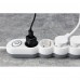 Сетевой удлинитель 2E Plus 5XSchuko с выключателем 3G*1.0мм 3м White (2E-U05VESM3W)