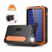 Портативная батарея с динамо-машиной, солнечной панелью и фонарем 4Smarts Solar PowerBank Prepper 12000mAh