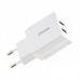 Сетевое зарядное устройство Usams US-CC090 T24 2.1A Dual USB Travel Charger (EU) White (CC90TC01)