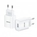 Сетевое зарядное устройство Usams US-CC075 T18 Single USB Travel Charger (EU) White (CC075TC01)