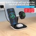 Зарядка Qi 3in1 LED Magnetic wireless charger JYD-WC101 |15W Max|