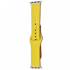 Ремешок Apple Watch Colourful Leather 38/40/41 mm lemon yellow