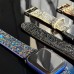 Ремешок Apple Watch Bling World Grainy Diamonds 42/44/45/49 mm purple/silver