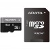 Карта памяти ADATA 16GB microSDHC Class 10 UHS-I R10MB/s + SD-адаптер (AUSDH16GUICL10-RA1)