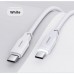 Кабель Usams US-SJ567 100W Type-C to Type-C 1.2m White (SJ567USB02)