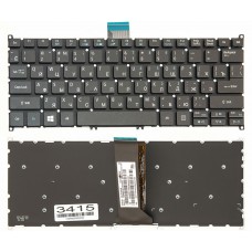 Клавиатура Acer Aspire V5-122P V5-132P черная без рамки прямой Enter подсветка High Copy (NSK-R71BW0R)