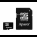 Карта памяти Apacer 16GB microSDHC C10 UHS-I + SD (AP16GMCSH10U1-R)