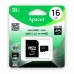 Карта памяти Apacer 16GB microSDHC C10 UHS-I + SD (AP16GMCSH10U1-R)