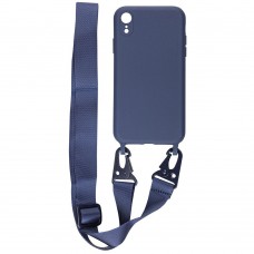 Чехол MiaMi Ribbon iPhone XR Dark Blue