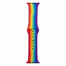 Ремешок для Apple Watch Band Silicone One-Piece Size-S 38/40/41 mm цвет Rainbow