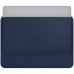 Чехол Apple Leather Sleeve для MacBook Pro 15" (USB-C) Midnight Blue (MRQU2)