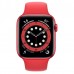 Apple Watch Series 6 44mm (GPS) Red Aluminum Case with (Product)Red Sport Band (M00M3UL/A)