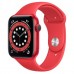 Apple Watch Series 6 44mm (GPS) Red Aluminum Case with (Product)Red Sport Band (M00M3)