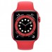 Apple Watch Series 6 44mm (GPS) Red Aluminum Case with (Product)Red Sport Band (M00M3)