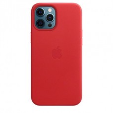 Чехол Apple iPhone 12 Pro Max Leather Case with MagSafe (Product) Red (MHKJ3)