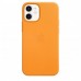 Чехол Apple iPhone 12 Mini Leather Case with MagSafe California Poppy (MHK63)