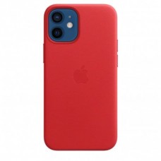 Чехол Apple iPhone 12 Mini Leather Case with MagSafe (Product)Red (MHK73)