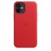 Чехол Apple iPhone 12 Mini Leather Case with MagSafe (Product)Red (MHK73)