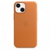 Чехол Apple iPhone 13 mini Leather Case with MagSafe Golden Brown (MM0D3)