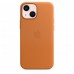 Чехол Apple iPhone 13 mini Leather Case with MagSafe Golden Brown (MM0D3)