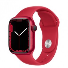 Apple Watch Series 7 41mm (GPS) (Product)Red Aluminum Case with (Product)Red Sport Band (MKN23)