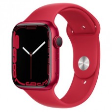 Apple Watch Series 7 45mm (GPS) (Product)Red Aluminum Case with (Product)Red Sport Band (MKN93)