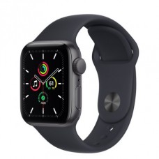 Apple Watch SE 40mm (GPS) Space Gray Aluminum Case with Midnight Sport Band (MKQ13)