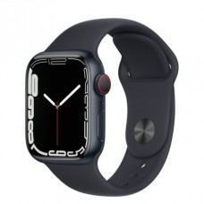 Apple Watch Series 7 41mm (GPS+LTE) Midnight Aluminum Case with Midnight Sport Band (MKHQ3/MKH73)