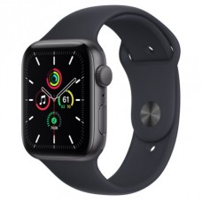 Apple Watch SE 44mm (GPS) Space Gray Aluminum Case with Midnight Sport Band (MKQ63)