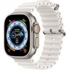 Apple Watch Ultra 49mm (GPS+LTE) Titanium Case with White Ocean Band (MNH83/MNHF3)