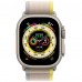 Apple Watch Ultra 49mm (GPS+LTE) Titanium Case with Yellow/Beige Trail Loop - M/L (MQFU3/MQF23)