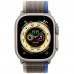 Apple Watch Ultra 49mm (GPS+LTE) Titanium Case with Blue/Gray Trail Loop - M/L (MQEJ3/MQF33)