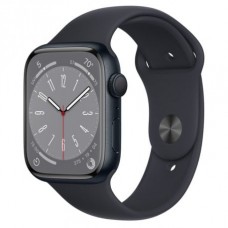 Apple Watch Series 8 45mm (GPS) Midnight Aluminum Case with Midnight Sport Band - Regular (MNP13)