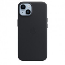 Чехол Apple iPhone 14 Leather Case with MagSafe Midnight (MPP43)