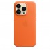 Чехол Apple iPhone 14 Pro Leather Case with MagSafe Orange (MPPL3)