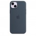 Чехол Apple iPhone 14 Plus Silicone Case with MagSafe Storm Blue (MPT53)