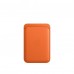 Чехол-Бумажник Apple iPhone Leather Wallet with MagSafe Orange (MPPY3)