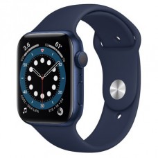 Б/у Apple Watch Series 6 44mm (GPS) Blue Aluminum Case with Deep Navy Sport Band (M00J3)