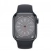 Apple Watch Series 8 41mm (GPS) Midnight Aluminum Case with Midnight Sport Band - Size S/M (MNU73)