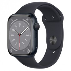 Apple Watch Series 8 45mm (GPS) Midnight Aluminum Case with Midnight Sport Band - Size S/M (MNUJ3)