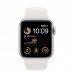 Apple Watch SE 2022 40mm (GPS) Silver Aluminum Case with White Sport Band - Size S/M (MNT93)
