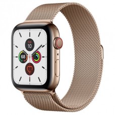 Б/у Apple Watch Series 5 44mm (GPS+LTE) Gold Stainless Steel Case with Gold Milanese Loop (MWW62)
