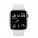 Apple Watch SE 2022 40mm (GPS+LTE) Silver Aluminum Case with White Sport Band - Size S/M (MNTP3)