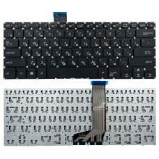 Клавиатура Asus X405U X405UA X405UQ X405UR черная без рамки прямой Enter PWR Original PRC (0KNB0-F100RU00)