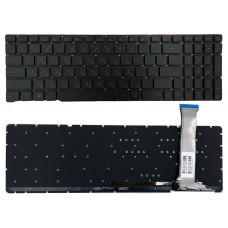 Клавиатура Asus ROG GL752VW GL752VW GL552 GL552JX GL552VW GL552VX черная без рамки прямой Enter подсветка RED PWR Original PRC (0KNB0-662CUS)