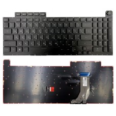 Клавиатура Asus ROG Strix Scar III G731GV G731GW черная без рамки прямой Enter подсветка RGB PWR UKR Original PRC (0KN1-911UA11)