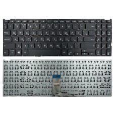 Клавиатура для Asus Vivobook X512D X512F X512J X512U F512D V5000D V5000J FL8700F Y5000F Y5200F черная без рамки прямой Enter High Copy (X512-HC)