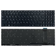 Клавиатура Asus N56 N56V N76 N76V N550 N750 Q550 R501 R750 черная без рамки прямой Enter подсветка WHITE Original PRC (AENJ8901010)
