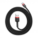 Кабель Baseus microUSB Cafule 1m/2.4A (CAMKLF-B91) Black-Red