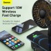 Вентилятор BASEUS Hermit desktop wireless charger with oscillating fan |10W Qi| (WXYZ-B01)